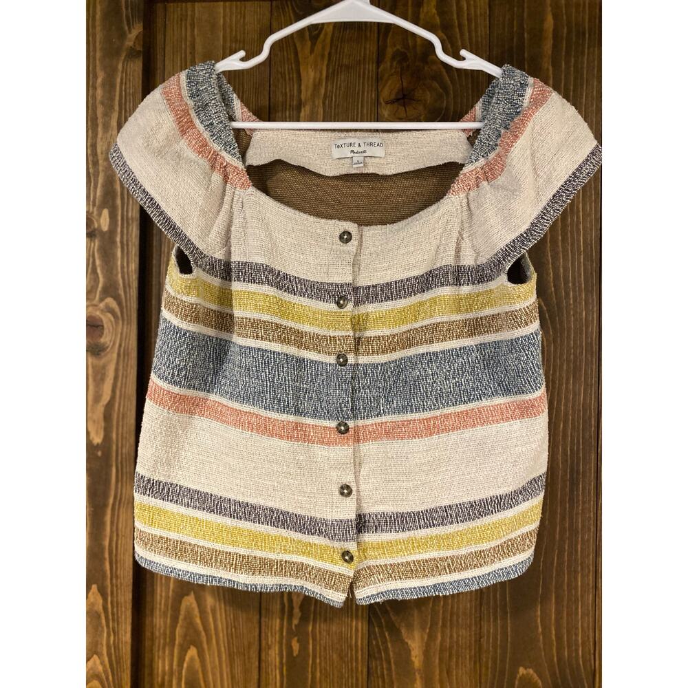 Madewell Texture & Thread Stripe Top